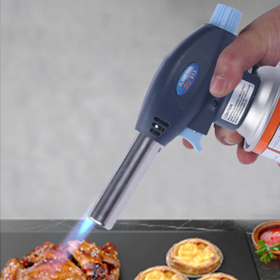 Outdoor Cassette Gas Torch Burner , 17cm BBQ Gun Torch