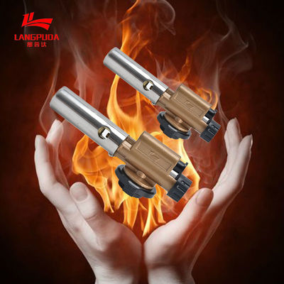 Stainless Steel 1300C Kitchen Torch Gun Liquefied Butane Gas