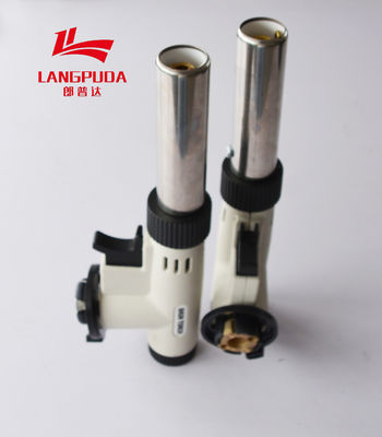 Adjustable 18.5cm Refillable Butane Gas Torch Safety For Soldering