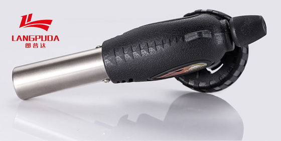 Preheating 16.5cm Butane Flame Gun , Butane Torch To Light Charcoal