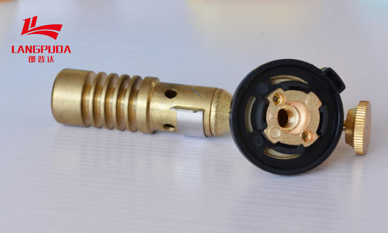 Brass Plastic 11.5cm Electric Flame Gun , BBQ Culinary Butane Torch