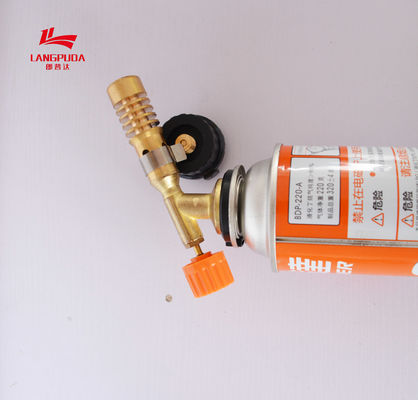 Automatic Ignition 12cm Kitchen Torch Gun , Cassette Gas Torch Burner