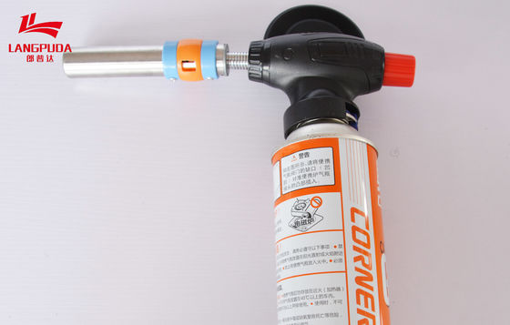 Metal 24cm Electric Flame Gun , Kitchen Refillable Butane Gas Torch