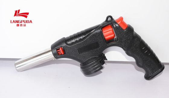 Camping Hiking 22cm Butane Flame Gun , Butane Gas Gun Torch