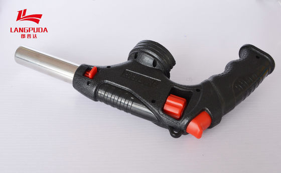 Camping Hiking 22cm Butane Flame Gun , Butane Gas Gun Torch