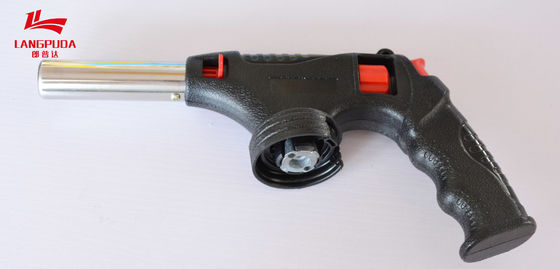 Stainless Steel Plastic BBQ Flame Gun , Camping Lighter Torch