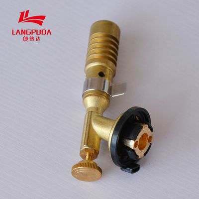 CE Brass Plastic 12cm Portable Flame Gun Ceramic Nozzle Butane Gas